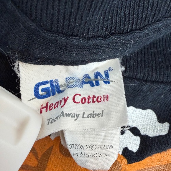 Skeleton Tuxedo Costume Graphic Tee Black Orange Halloween Skull Bowtie Mens XL - Picture 3 of 4